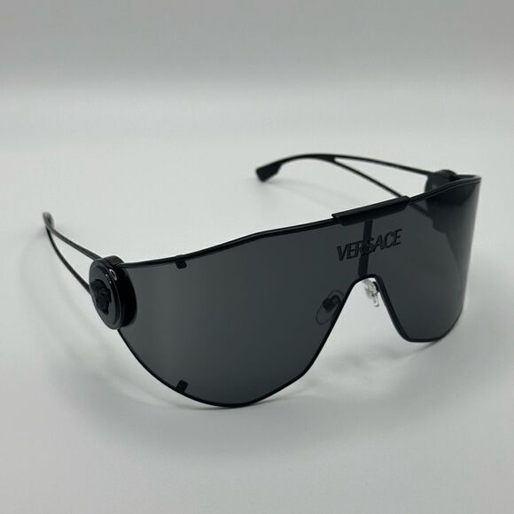 VERSACE Sunglasses VE2268 143387 Matte Black Dark Grey Unisex NEW - Picture 6 of 10